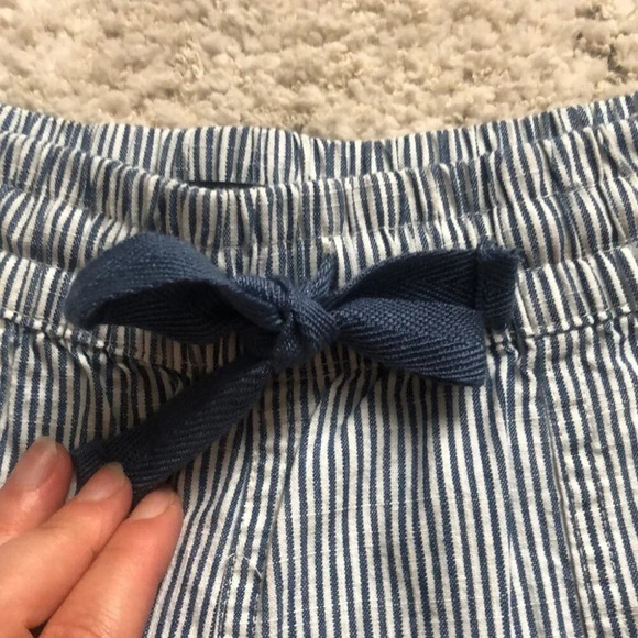 Originals Nicole Miller Boxer shorts, blue and white striped with  drawstring - Picture 3 of 9